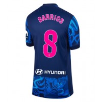 Maglie da calcio Atletico Madrid Pablo Barrios #8 Terza Maglia Femminile 2024-25 Manica Corta